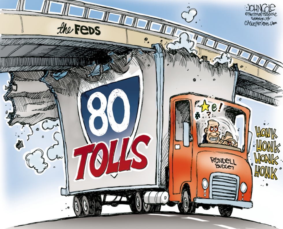 LOCAL PA -- I-80 tolls defeated COLOR