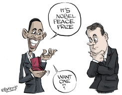 OBAMA AND MEDVEDEV  by Martin Sutovec