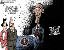 OBAMA OIL TOUGH STAIN  by Jeff Parker