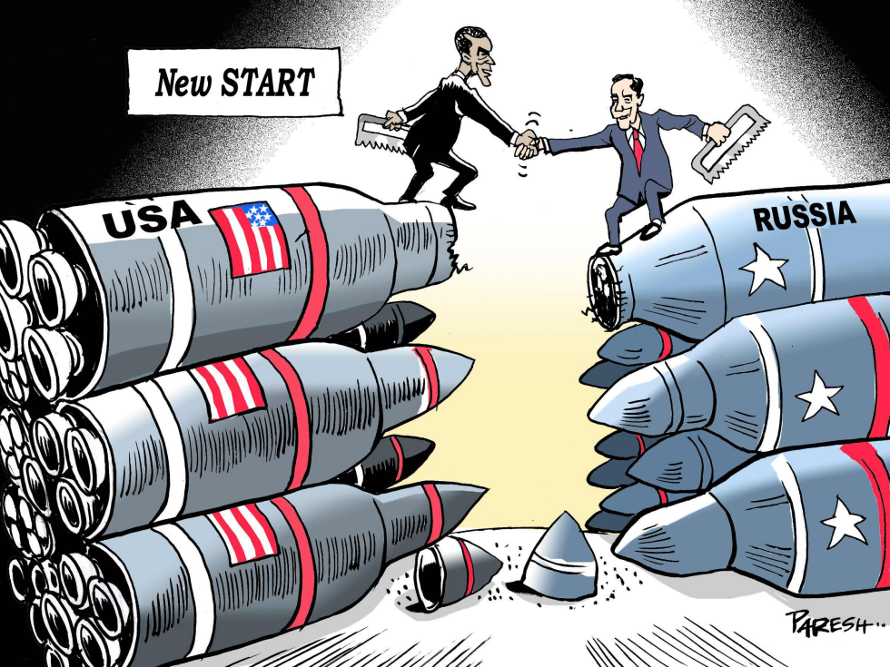 USA,Russia cut arms COLOR