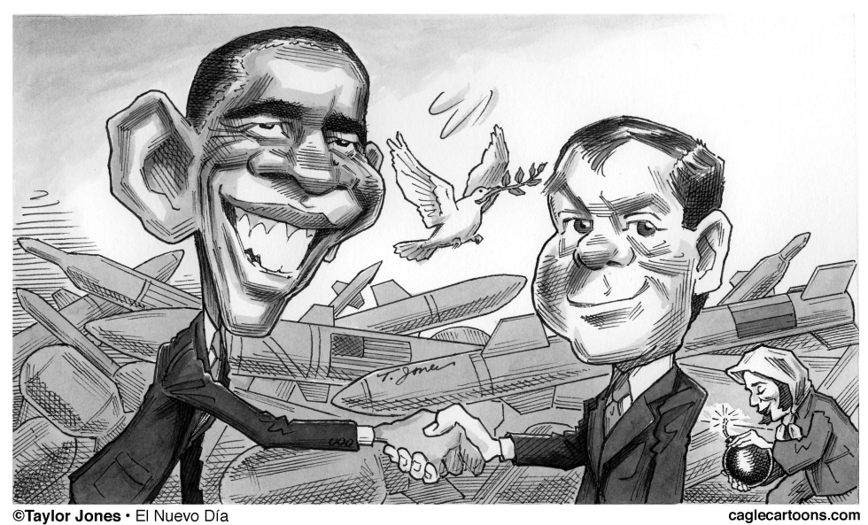  OBAMA AND MEDVEDEV by Taylor Jones