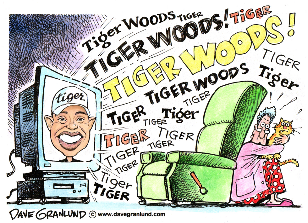 Tiger Woods non-stop coverage