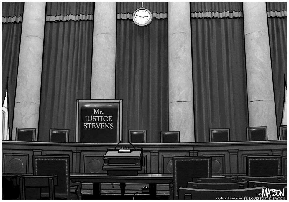  JUSTICE JOHN PAUL STEVENS RETIRES by RJ Matson