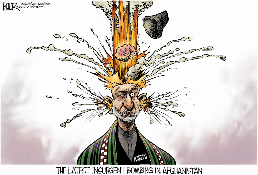  KRAZY KARZAI by Nate Beeler