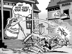 KYRGYZSTAN AND BAKIYEV by Paresh Nath