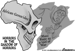 AFRICAN SHADOW BW by Steve Greenberg