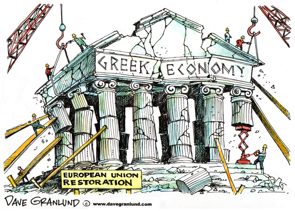  GREEK ECONOMY AND EU by Dave Granlund