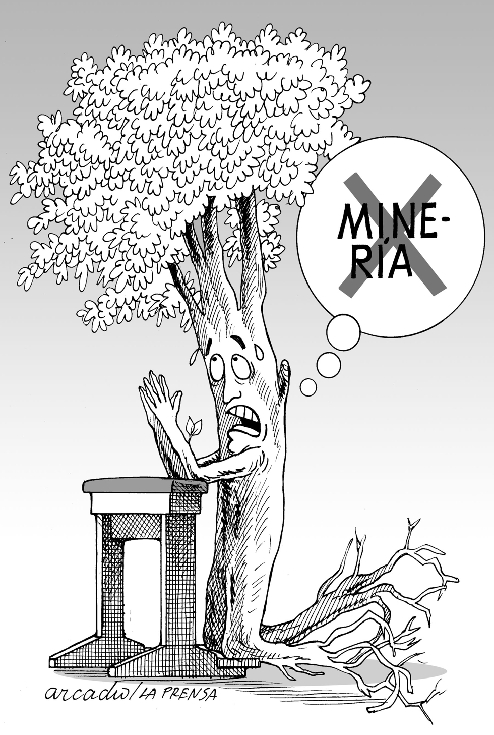 Arbol en plena oración
