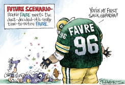 GRANDPA FAVRE by Joe Heller