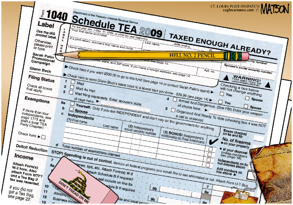 IRS Form 1040 TEA-COLOR