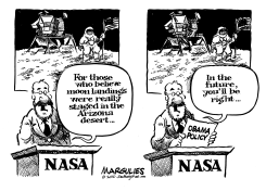 OBAMA  NEW NASA POLICY by Jimmy Margulies