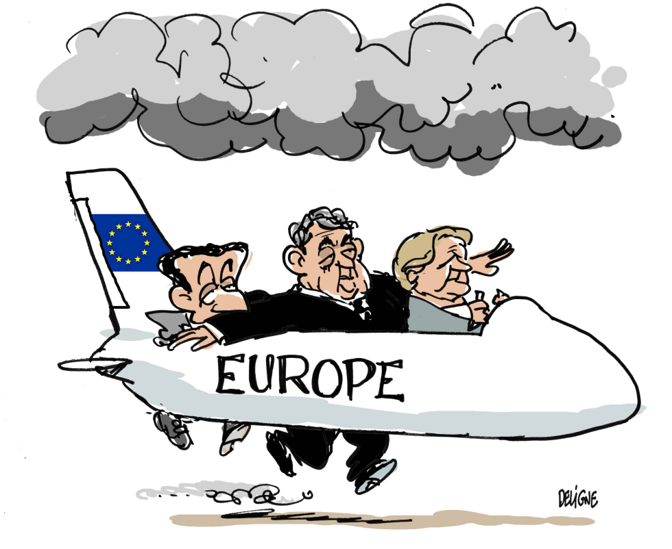 Europlane Under Smoke