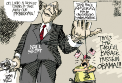 WALL STREETS CUP OF TEA  by Pat Bagley
