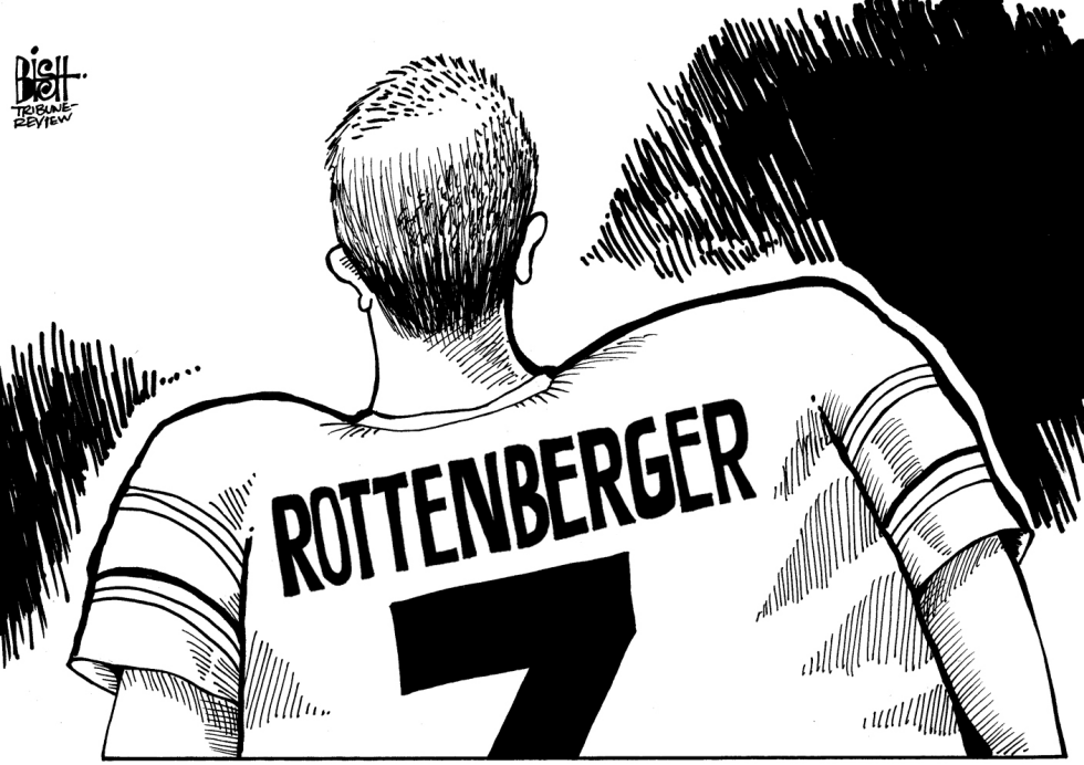 ROETHLISBERGER, b/w