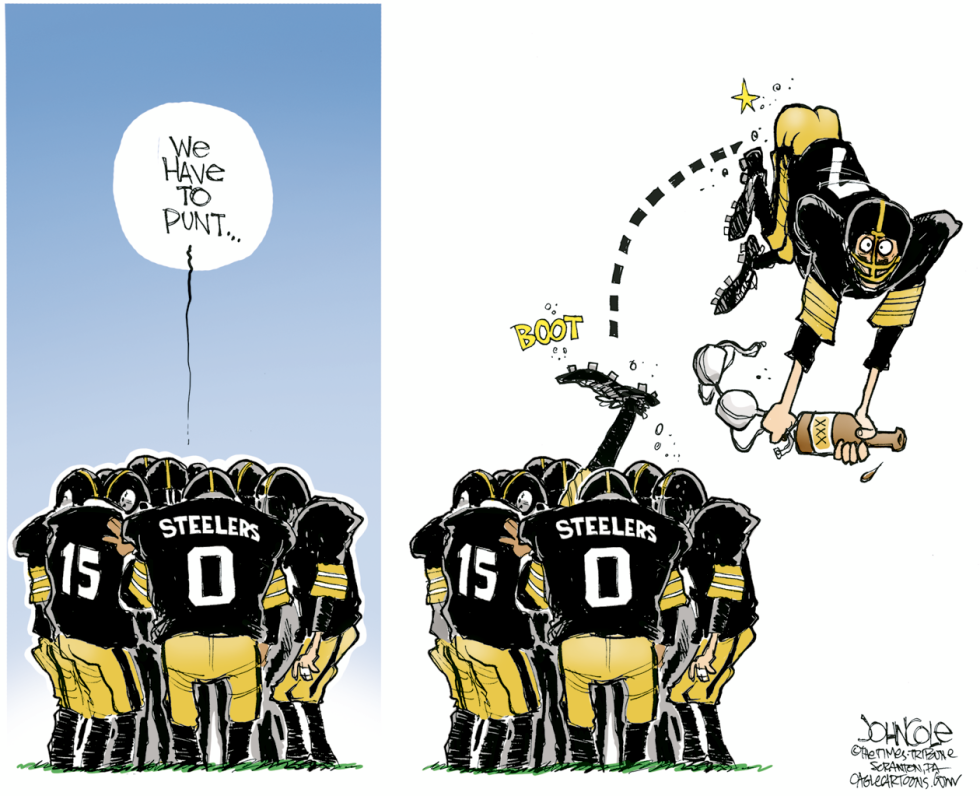 Steelers punt Big Ben COLOR