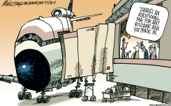 AIRLINES RESUME SERVICE  by Mike Keefe