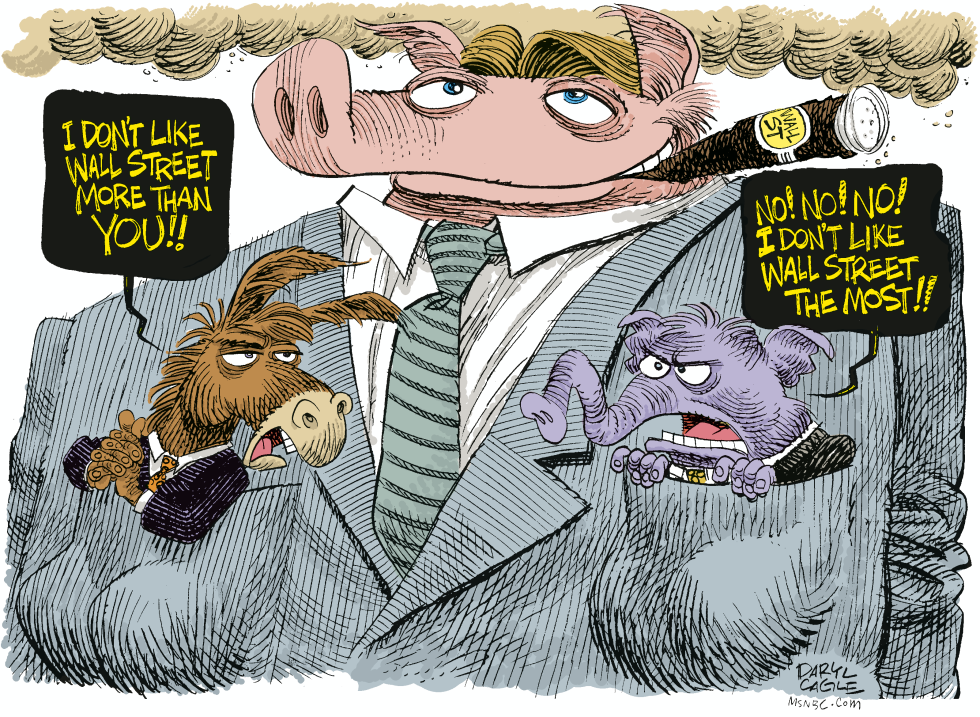  DEEP POCKETS ON WALL STREET  by Daryl Cagle