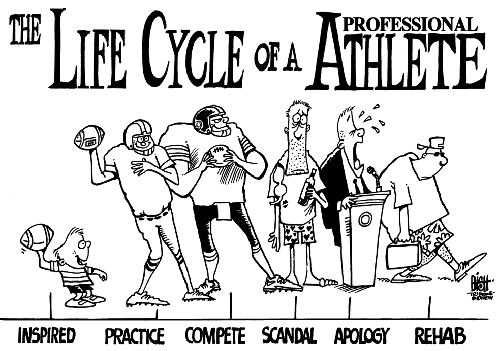 PROFESSIONAL ATHLETES, B/W