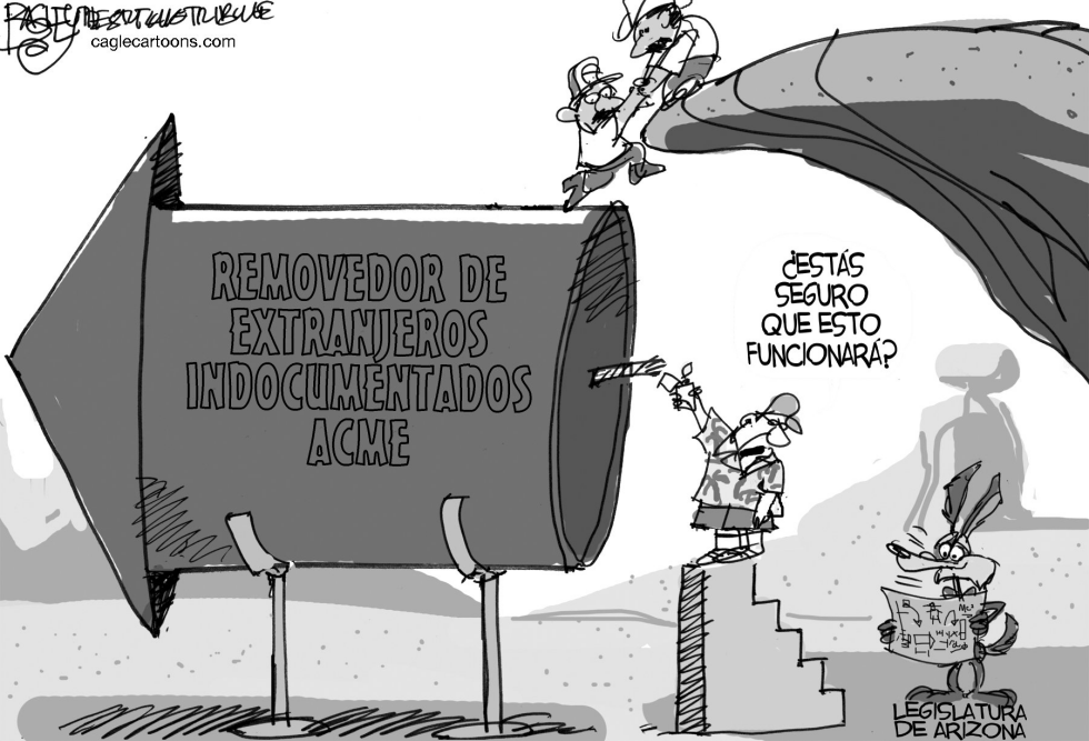  LEY DE INMIGRACION DE ARIZONA by Pat Bagley