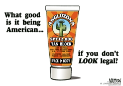 ANGLOZONA TAN BLOCK by R.J. Matson
