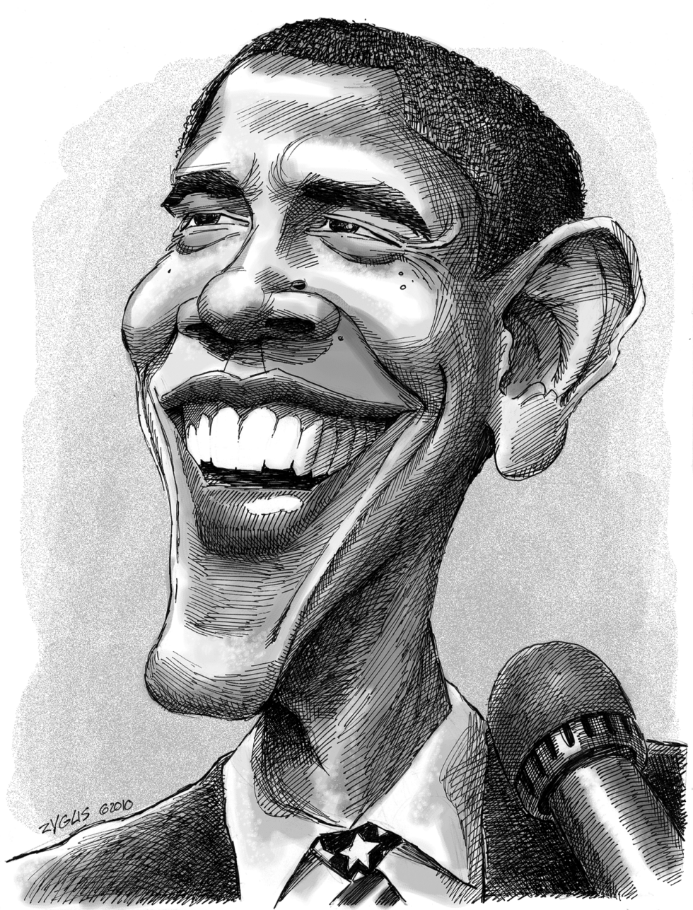  OBAMA CARICATURE by Adam Zyglis