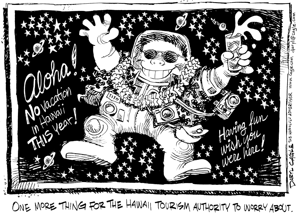  SPACE TOURIST by Daryl Cagle