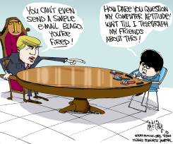 TRUMP FIRES BLAGO  by Gary McCoy