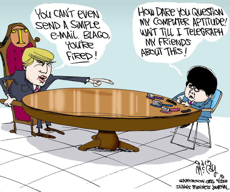 Trump Fires Blago COLOR