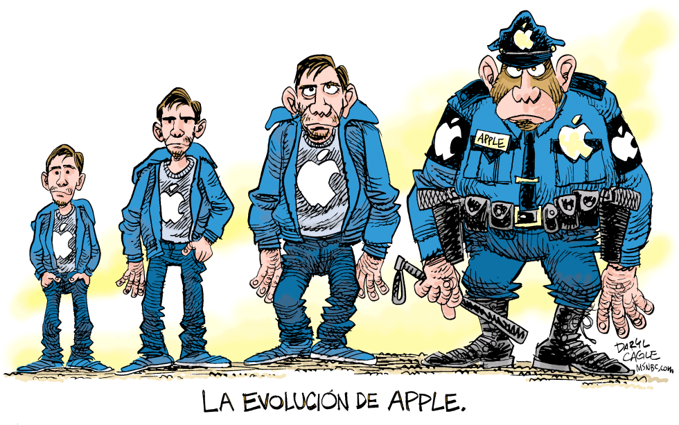  LA EVOLUCION DE APPLE COMPUTER  by Daryl Cagle