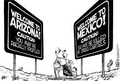 CAUGHT IN THE MIDDLE by Nate Beeler