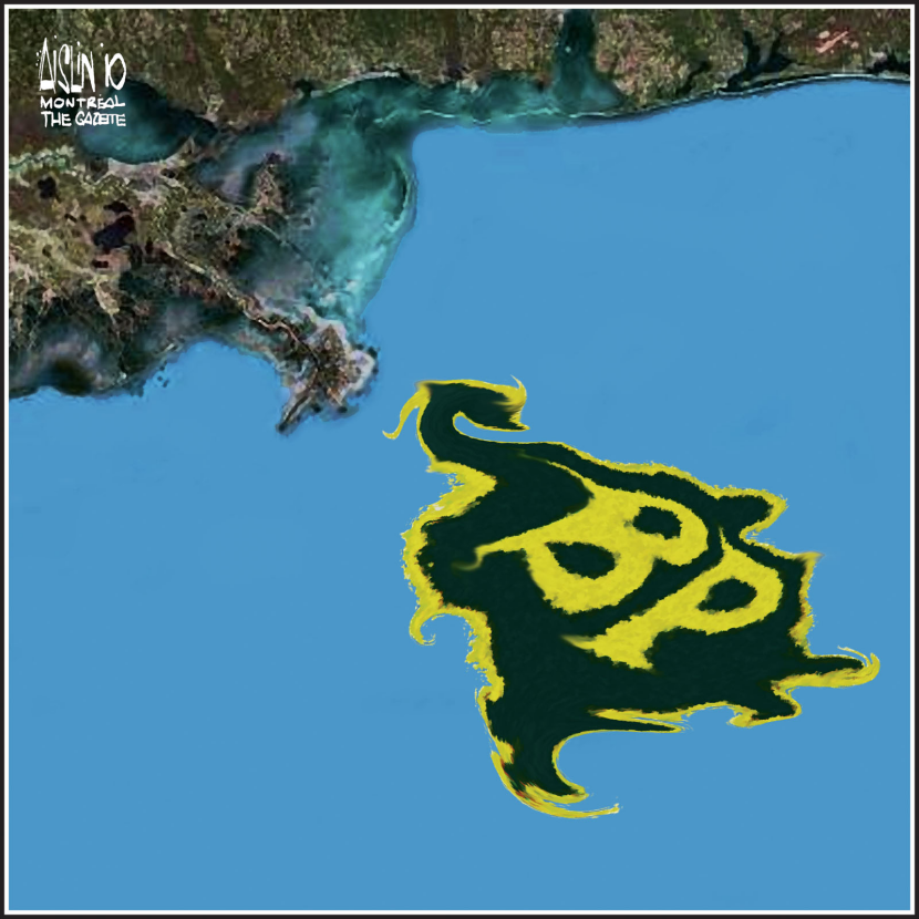 Gulf oil spill COLOR