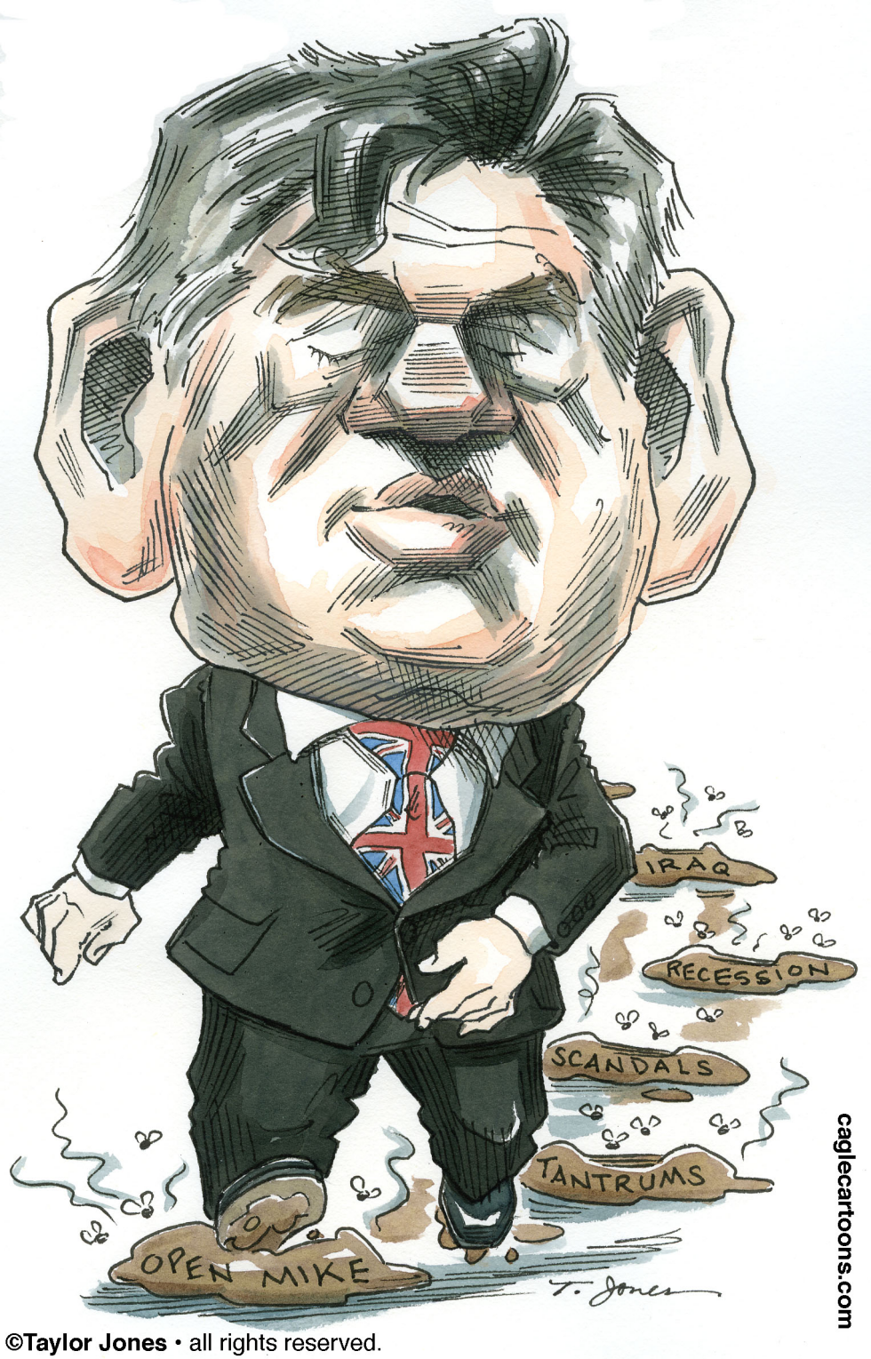  GORDON BROWN MARCHES ON  by Taylor Jones