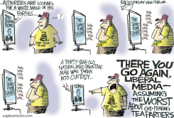 TEA PARTY VICTIM  by Pat Bagley