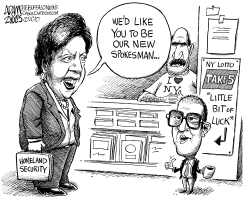 NY LITTLE BIT OF LUCK by Adam Zyglis