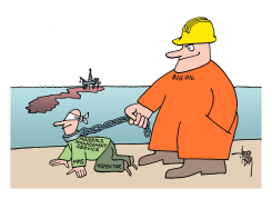 BIG OIL AND INSPECTION by Arend Van Dam
