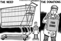 FOOD BANKS BW by Steve Greenberg