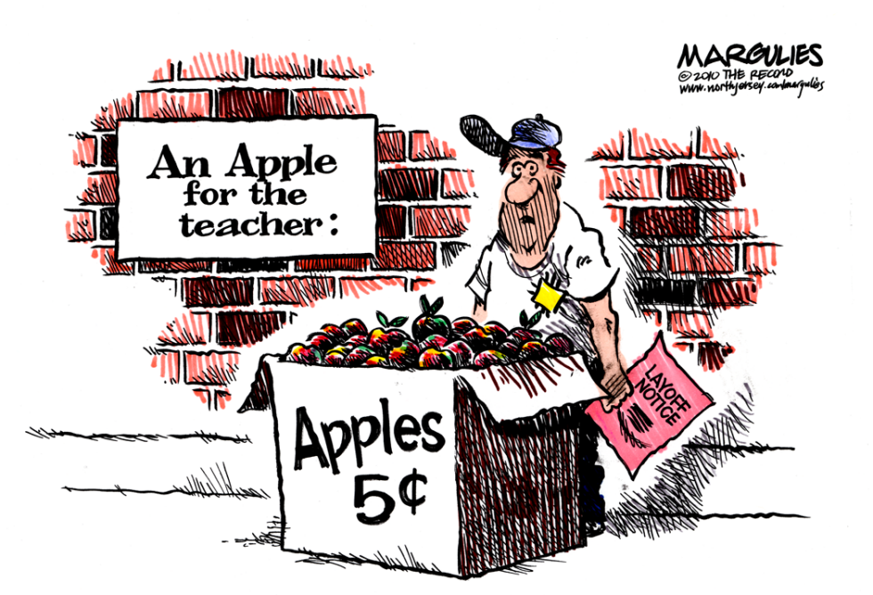 Layoffs for teachers color