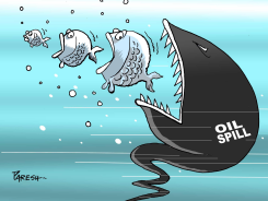 OIL SPILL THREAT  by Paresh Nath