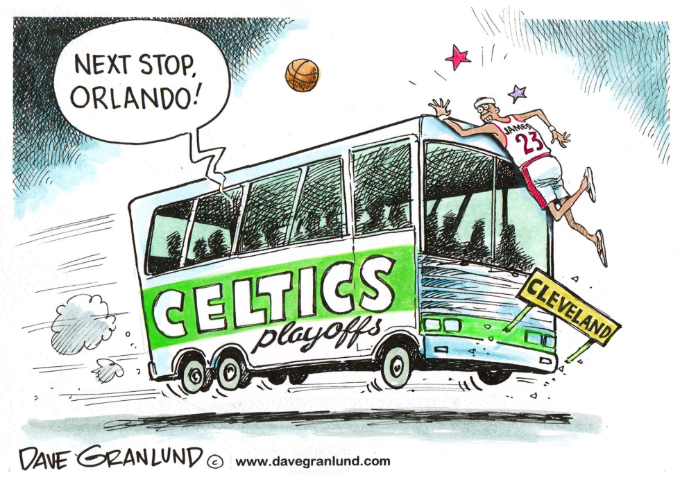  CELTICS BEAT CAVS IN PLAYOFFS by Dave Granlund