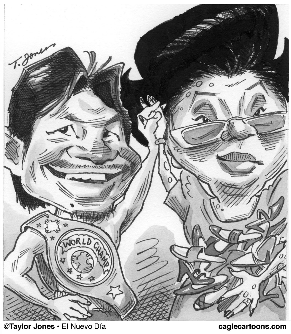 Manny Pacquiao and Imelda Marcos