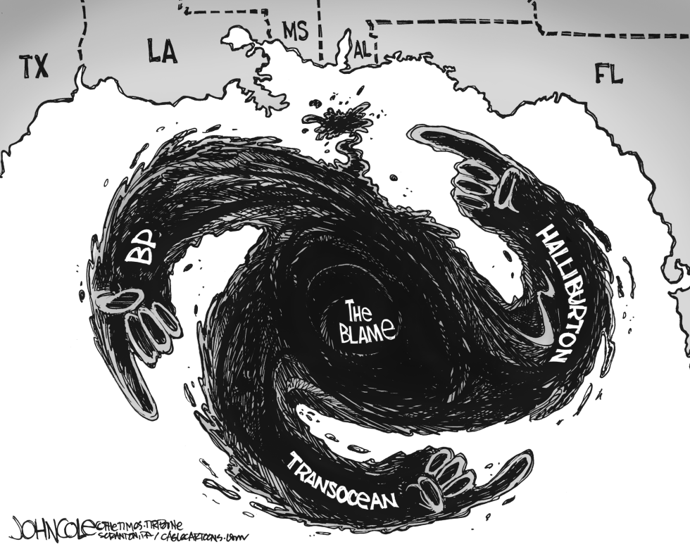 Oil spill blame BW
