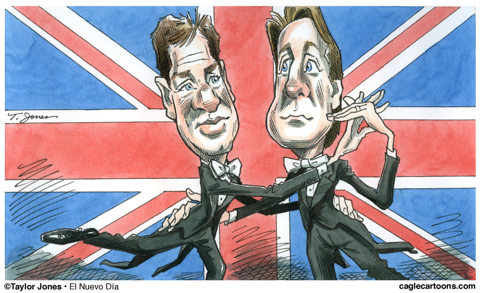  NICK CLEGG AND DAVID CAMERON  by Taylor Jones