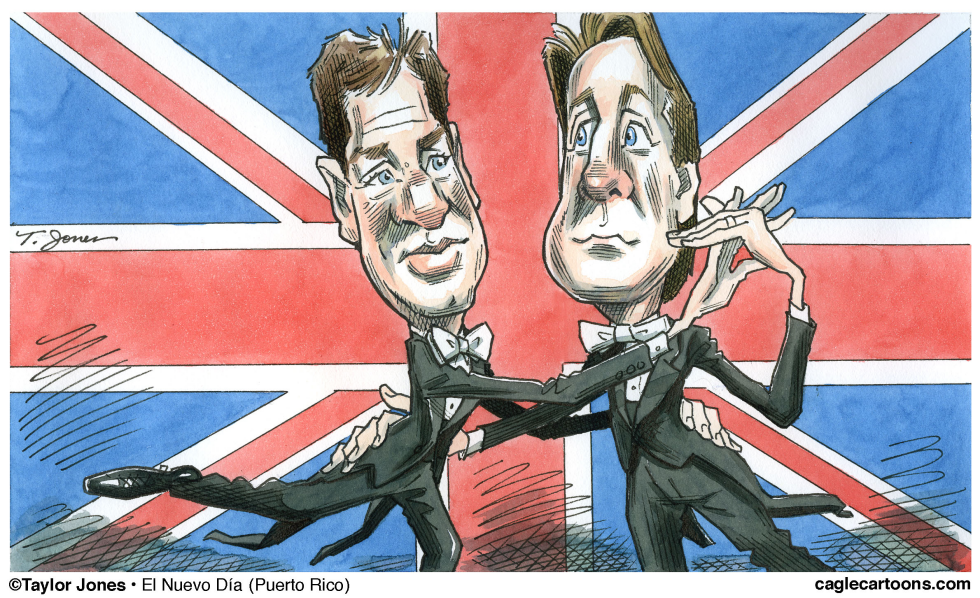Nick Clegg y David Cameron - COLOR