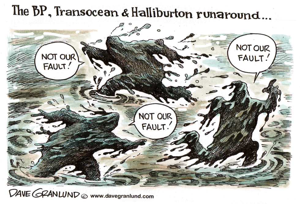 Gulf Coast oil spill blame