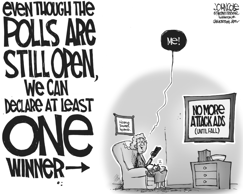 Election day winner BW