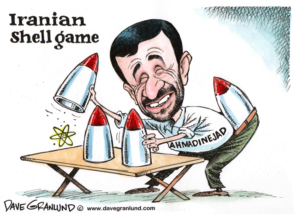  IRANIAN SHELL GAME by Dave Granlund