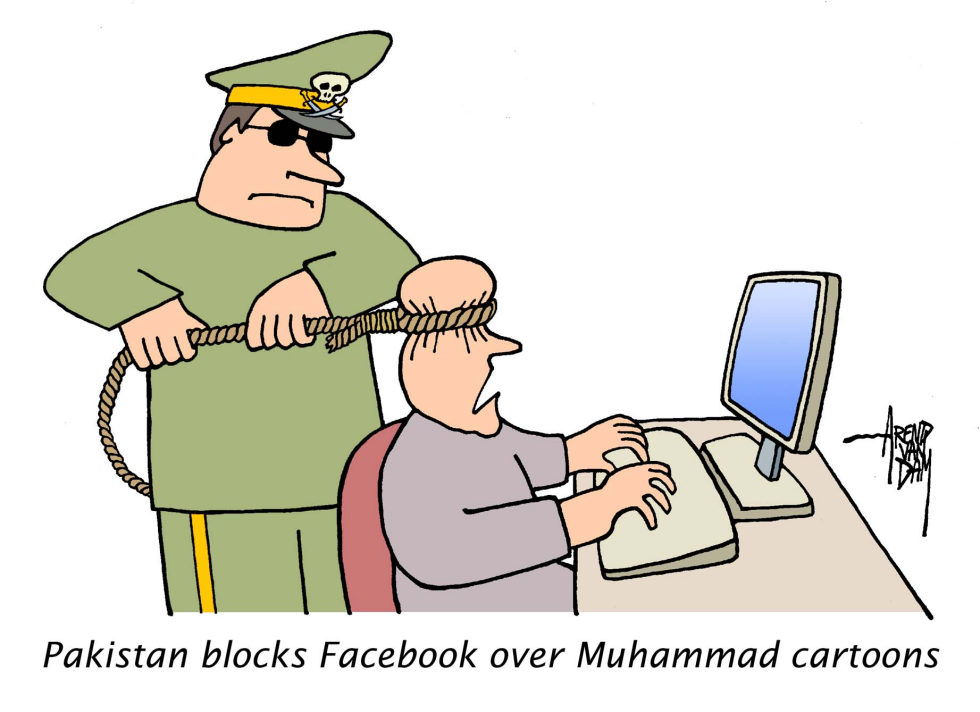 Pakistan blocks Facebook over Muhammad cartoons