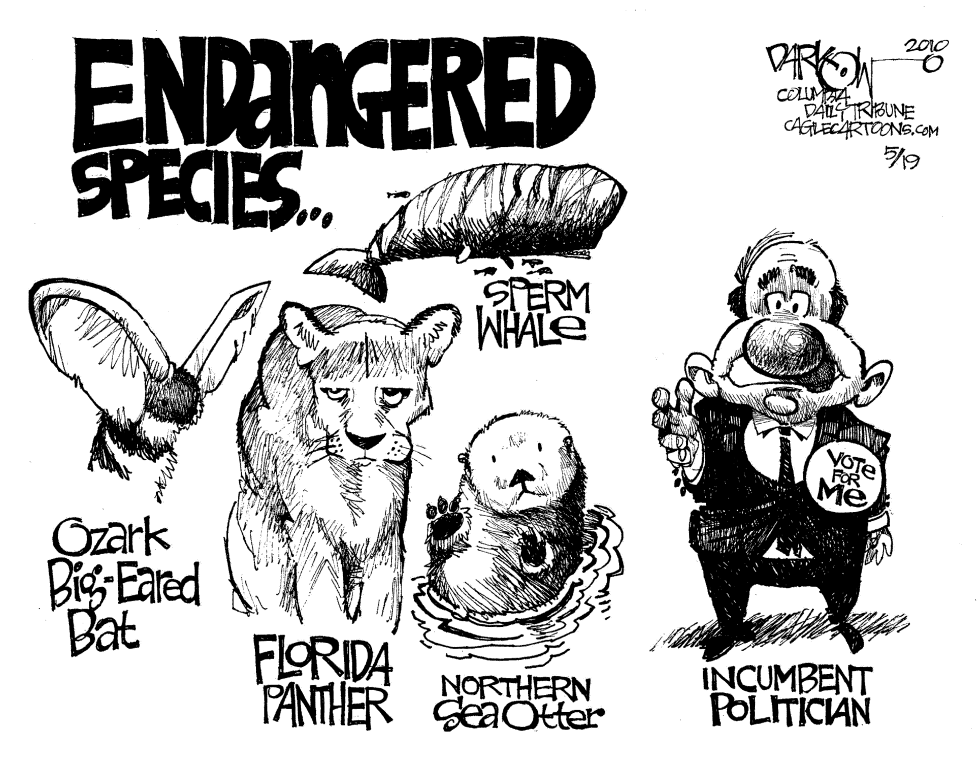  ENDANGERED INCUMBENTS by John Darkow