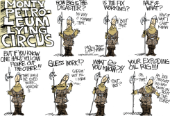 BP LYING CIRCUS  by Pat Bagley