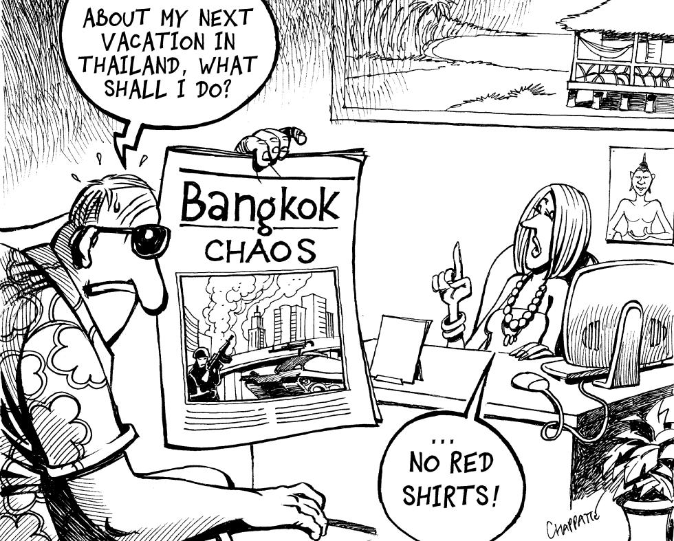  BANGKOK BURNING by Patrick Chappatte